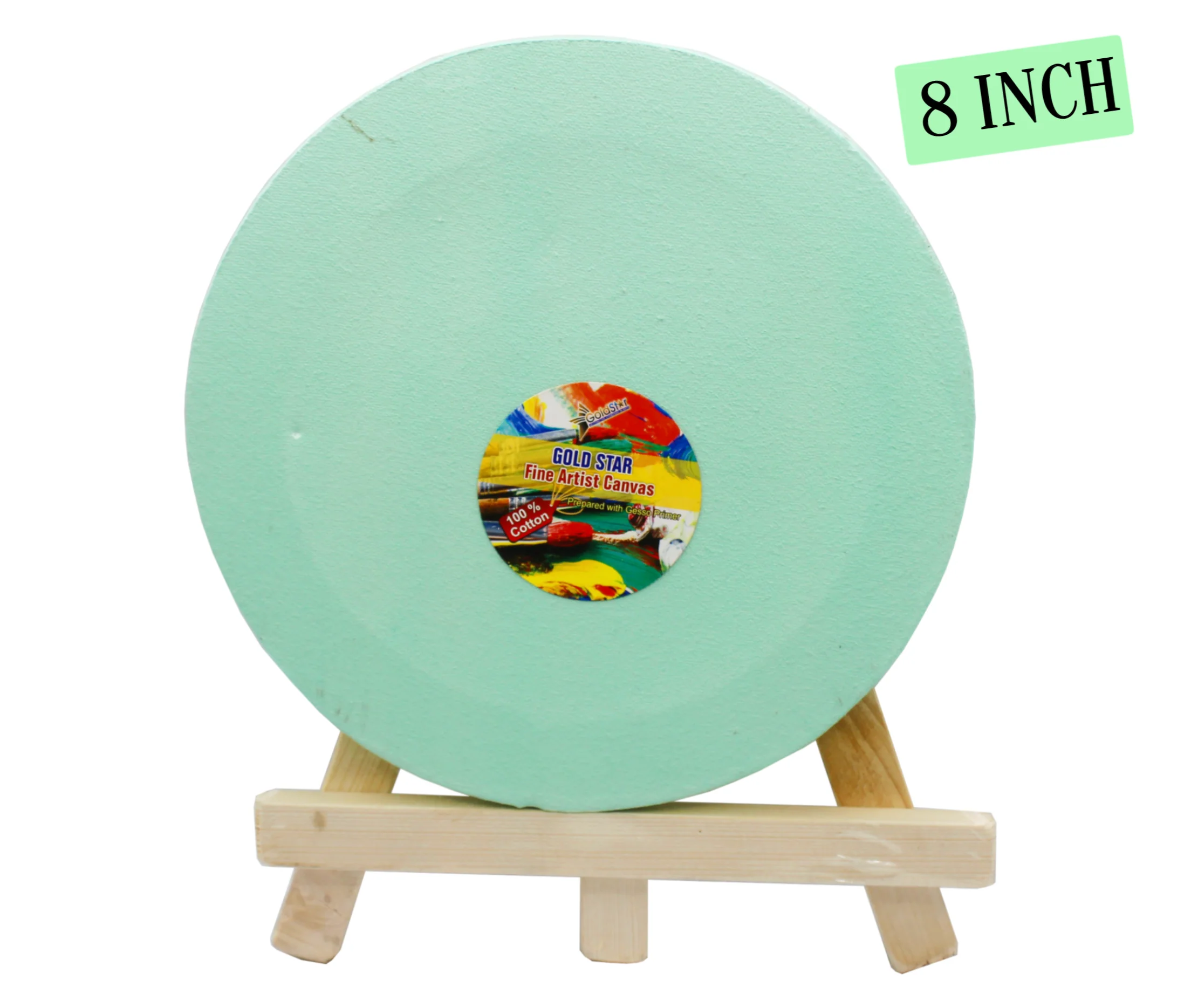 Multicolor Round Canvas Board 8 x 8'' - Image 2
