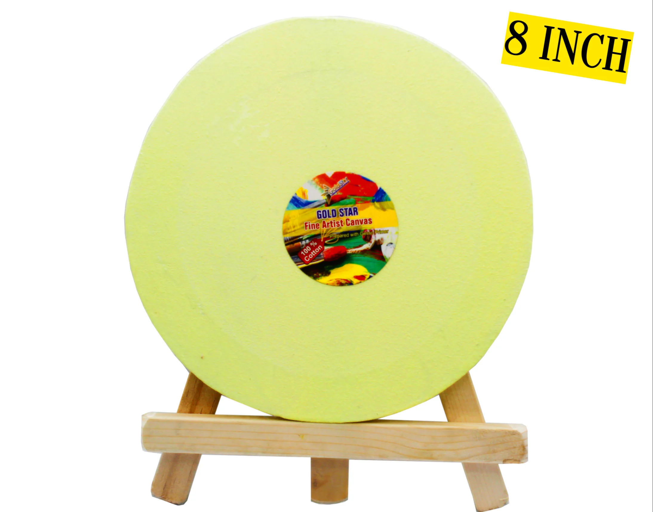 Multicolor Round Canvas Board 8 x 8'' - Image 3