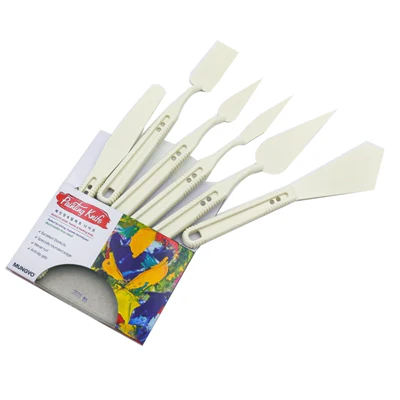 Mungyo Artists' Plastic Painting Knife Set of 6Pcs - Image 3