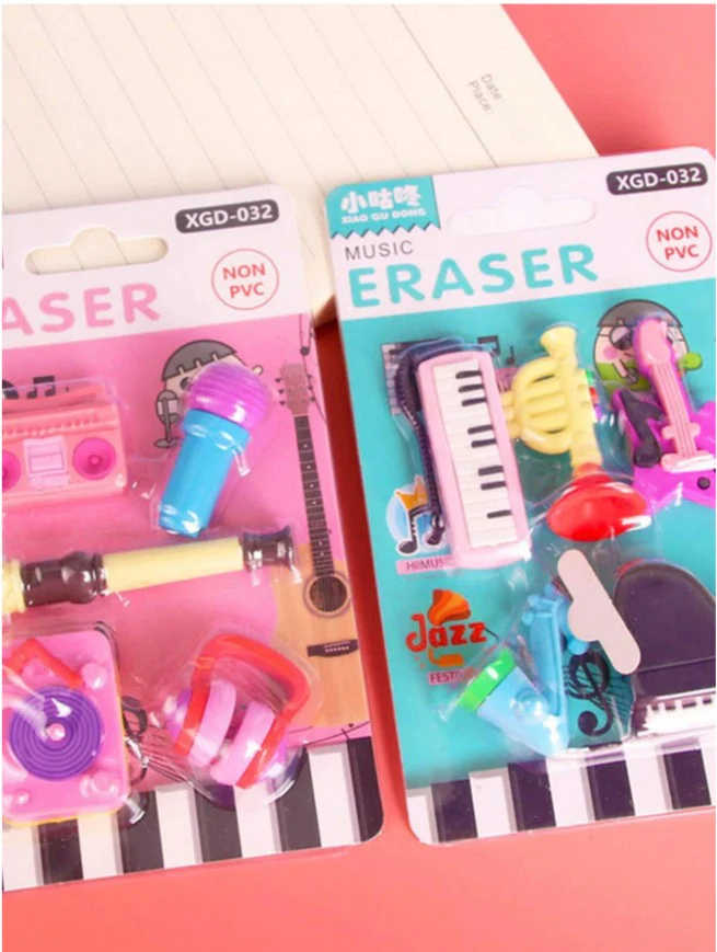 Musical Instrument Design Random Eraser 1pack