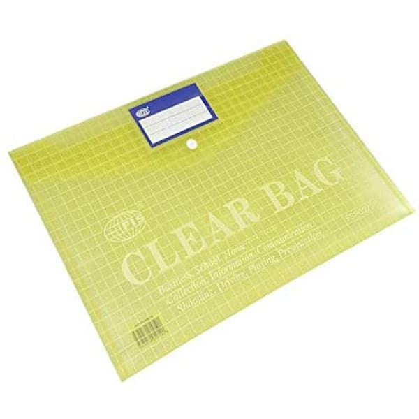 My Clear Bag With Pocket (F/S) PACK OF 12