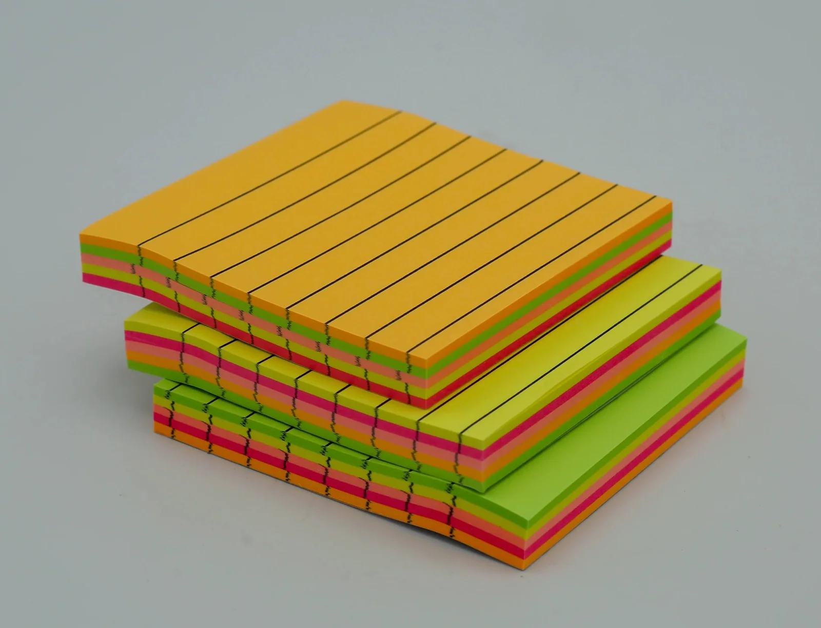 Neon Color Sticky Note Pads 3x4 – Multicolor Self-Adhesive Memo Sheets Pack - Image 2