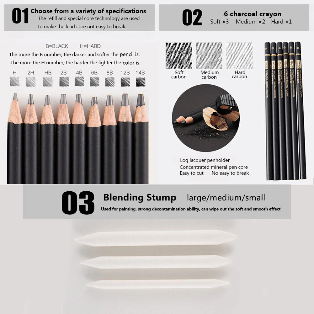 NYONI Drawing Pencils Set of 29 - Image 3