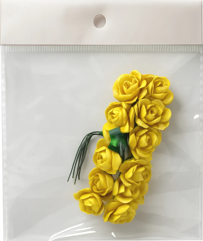 Paper Flower 12Pcs - Multi Color - Image 2