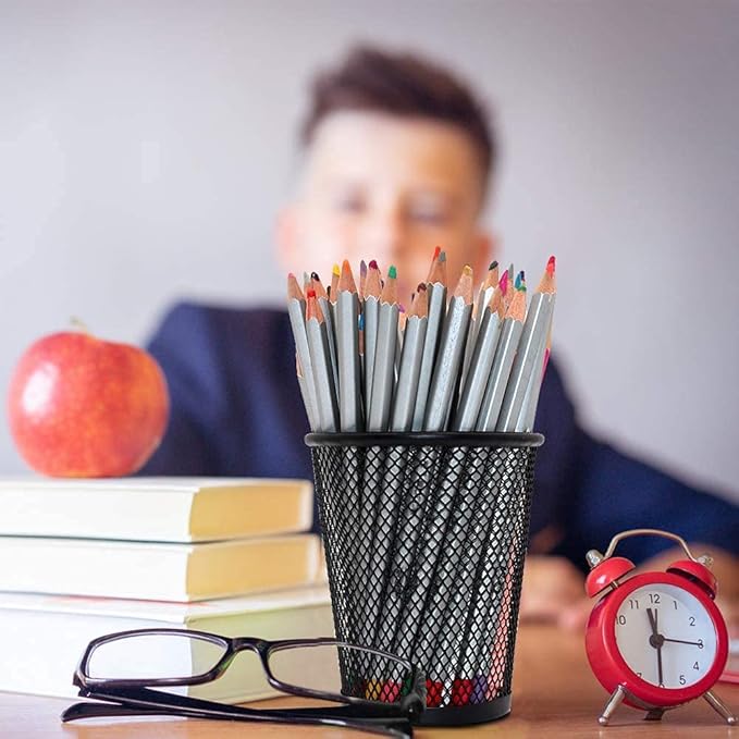Pen Holder Metal Mesh Pencil Holder Cone Shape - Image 4