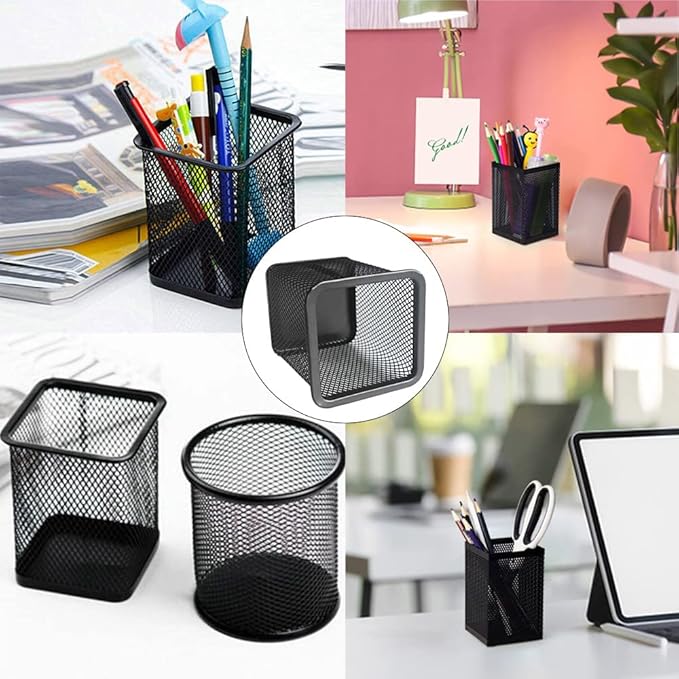 Pen Stand and Stationery Holder Metal Mesh Choras - Image 2