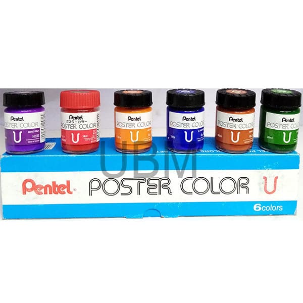 Pentel Poster Color 30ml Set of 6 - Image 3