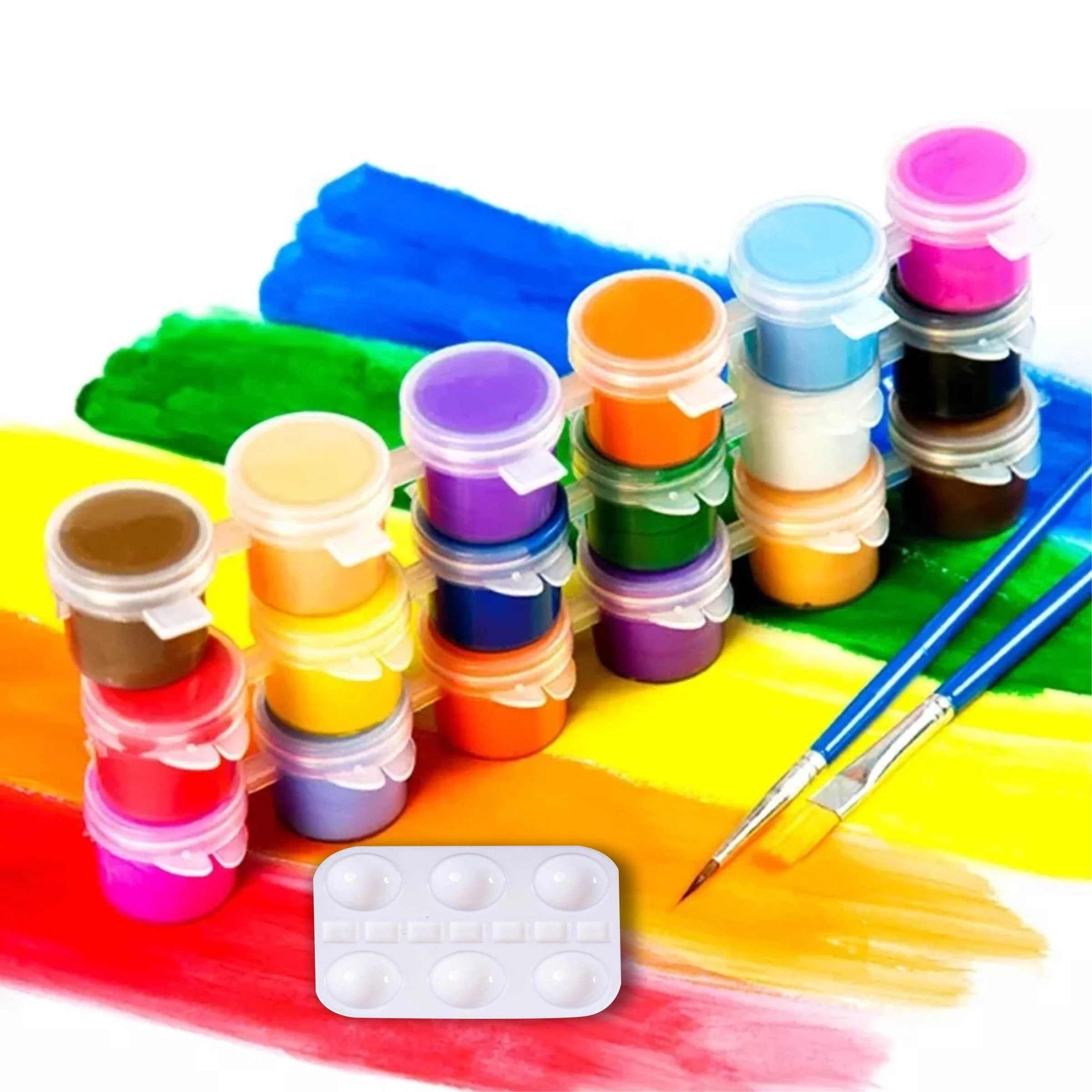 Plastic Paint Palette 6 Pot Large - Image 4