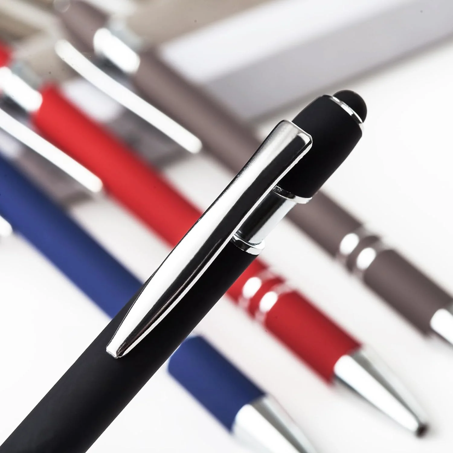 Premium Quality Stylus Tip Metal Ballpoint (Blue) 1pc - Image 3
