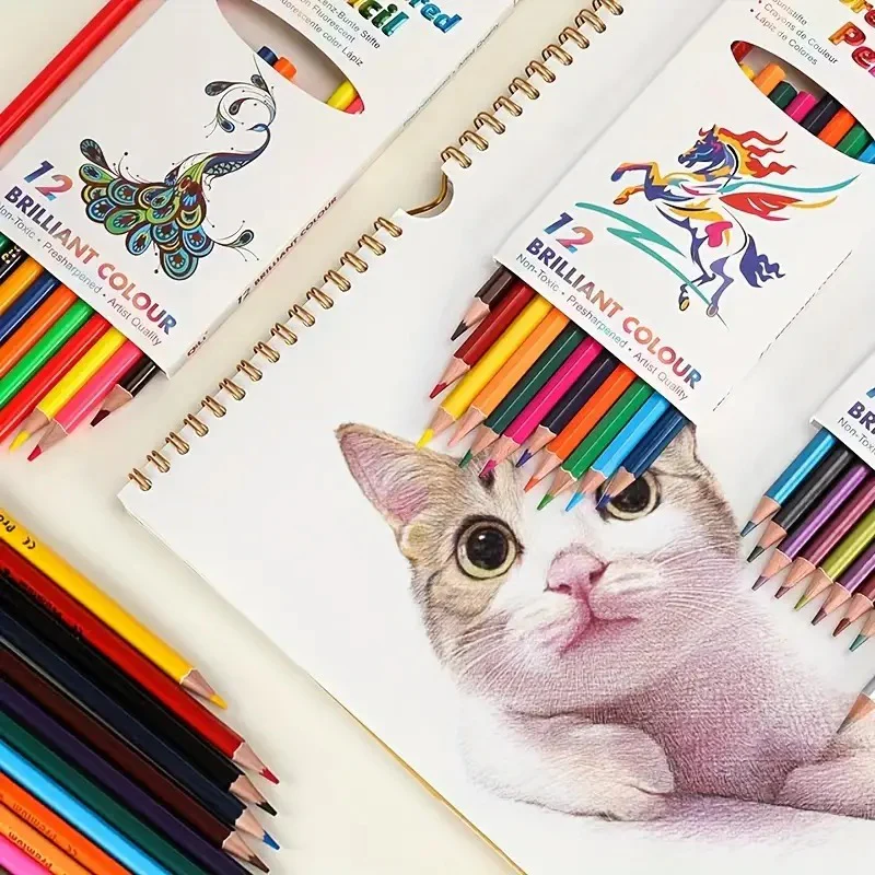 Qili Neon Colour Pencil pack of 12 - Image 3
