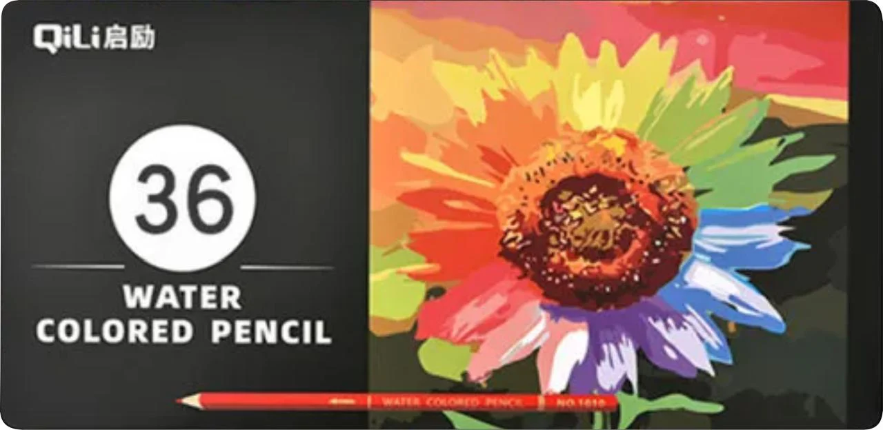 QILI Water Colored Pencils With Metal Box Set - Image 2