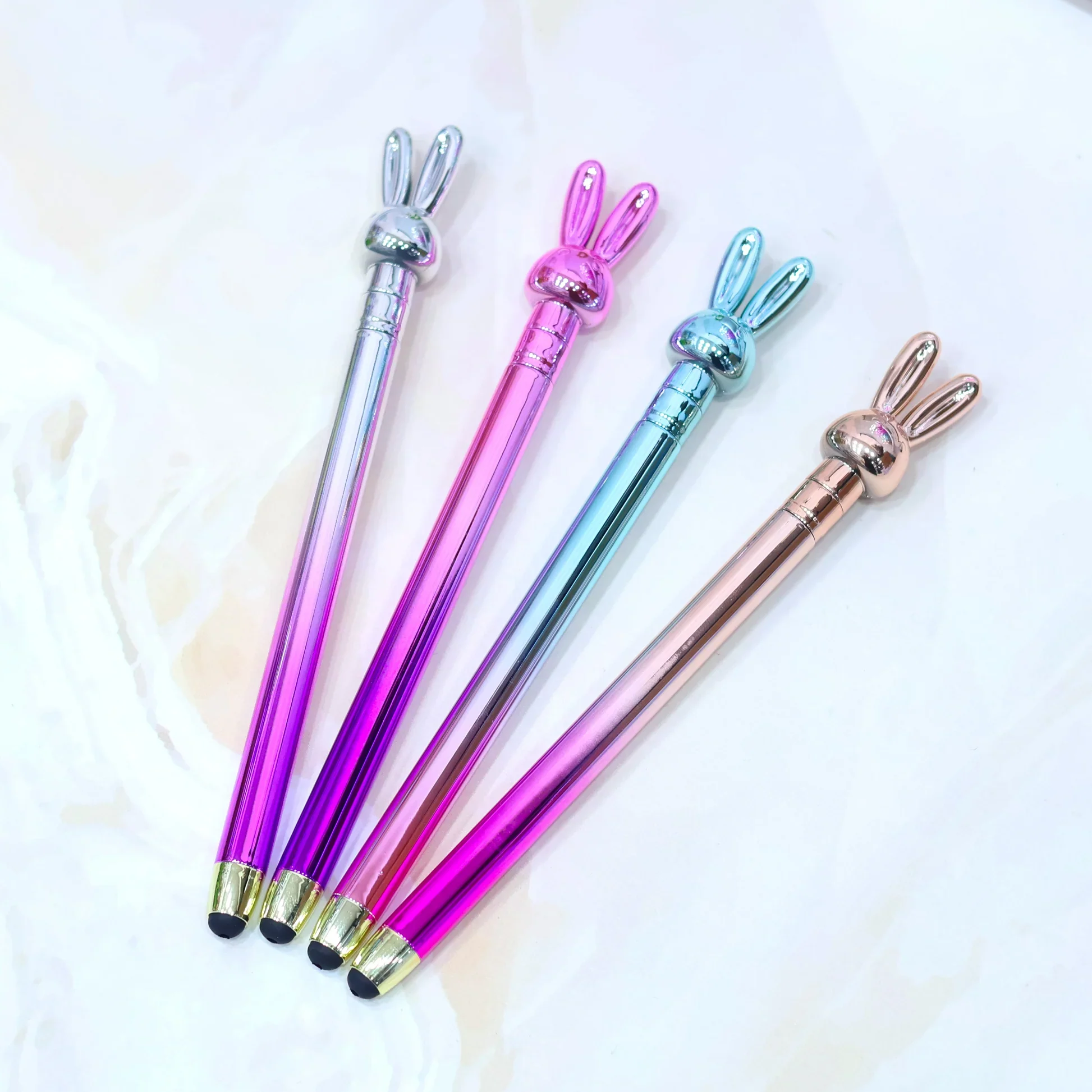 Rabbit Glossy Touchscreen Stylus and Writing Pen 2 in 1 - Image 2