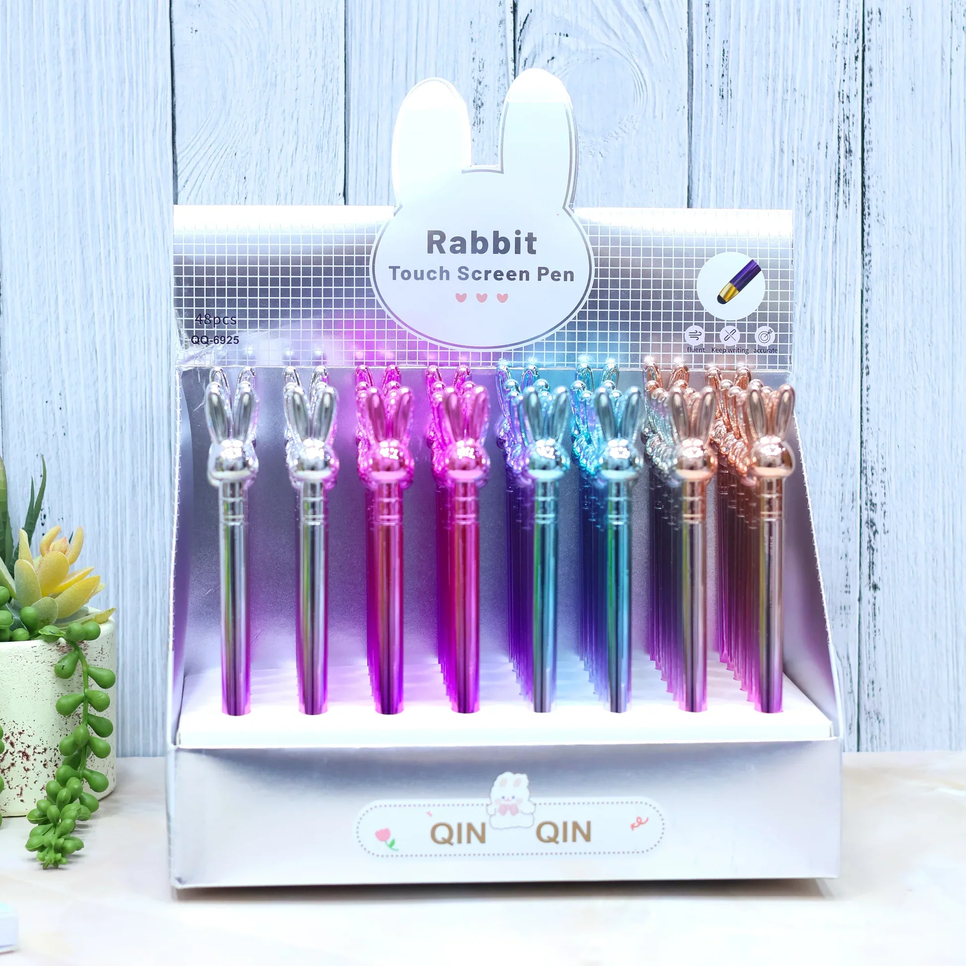 Rabbit Glossy Touchscreen Stylus and Writing Pen 2 in 1 - Image 5