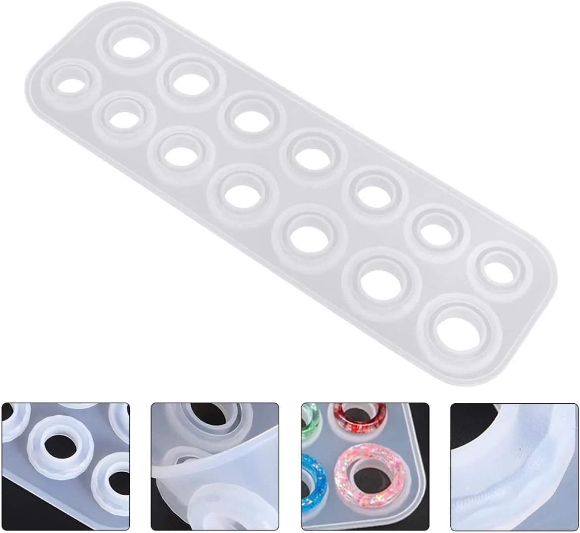 Resin Finger Ring Epoxy Mold – Silicone Jewelry Casting Mould for DIY Ring Making 1pc - Image 4