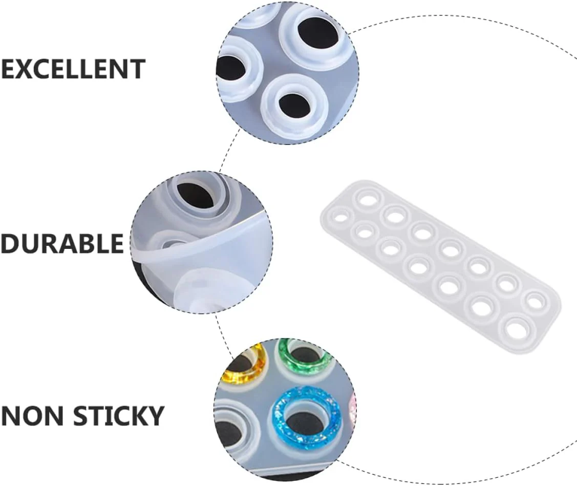 Resin Finger Ring Epoxy Mold – Silicone Jewelry Casting Mould for DIY Ring Making 1pc - Image 5