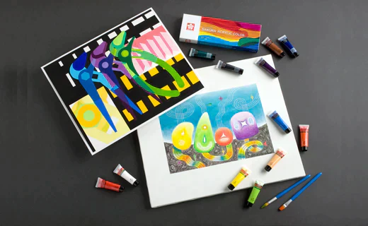Sakura Acrylic Paint 12 Colors Set 20ml Tube - Image 3