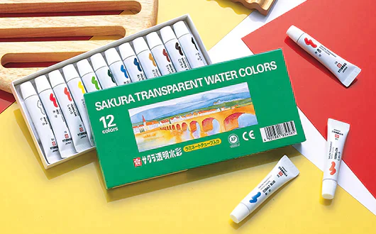 Sakura Transparent Watercolors Tubes Set Of 12 - Image 2
