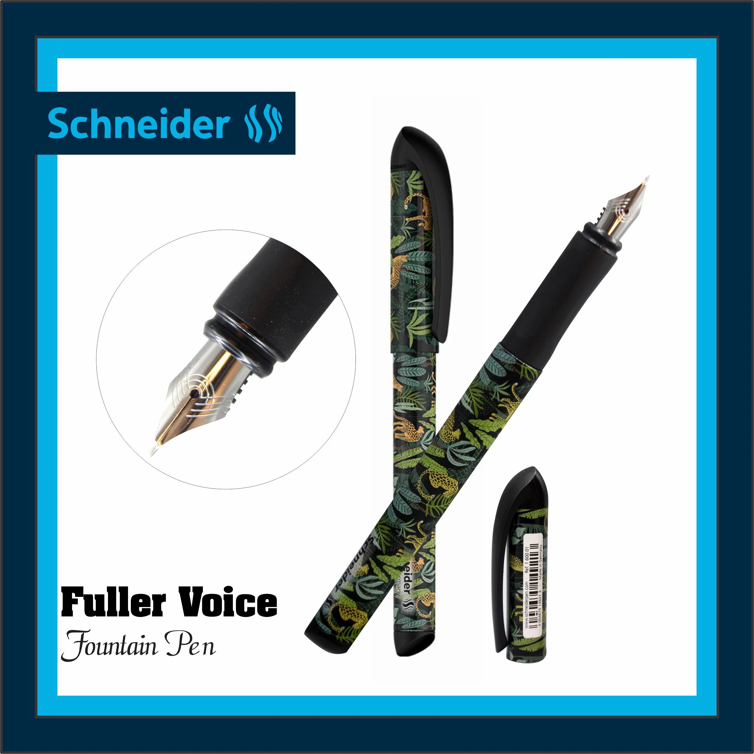 Schneider Fuller Voice Jungle Fountain Pen 1pc - Image 2