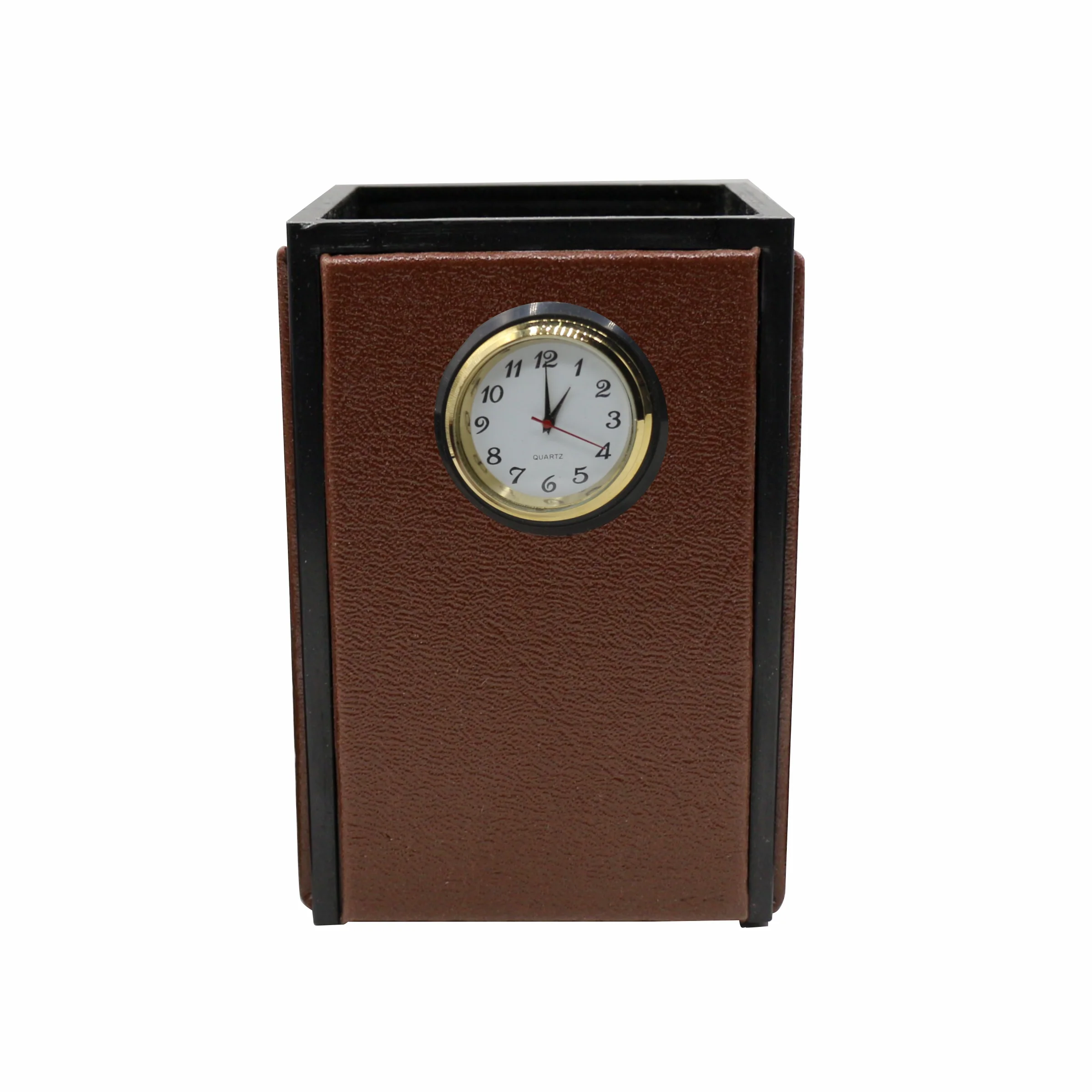 Senator Rexine Leather Office Desk Organizer 8pcs Set With Watch #20 - Image 4