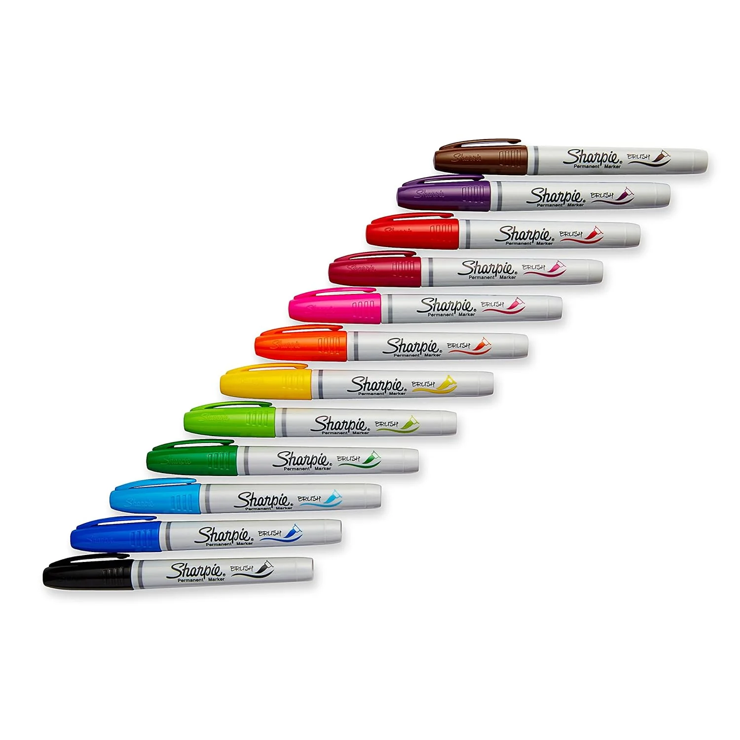 Sharpie Brush Tip Permanent Markers Pack of 12 (1810704) - Image 3