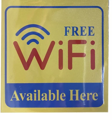 Sign Sticker 3x3 Golden - Image 5