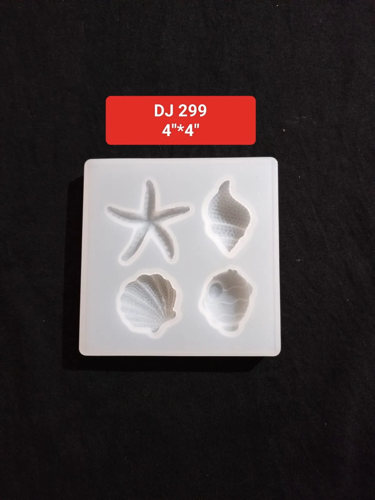 Silicone Mold Sea Shell Starfish DIY Epoxy Resin 4''*4''