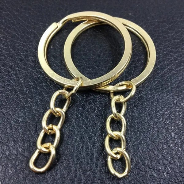 Stainless Steel Key Rings Golden and Silver 1pc - Image 2