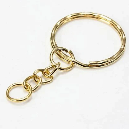 Stainless Steel Key Rings Golden and Silver 1pc - Image 4