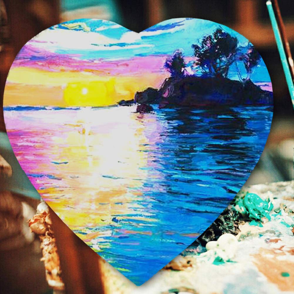 Superb Board Heart Shape Artist Canvas Board - Image 3
