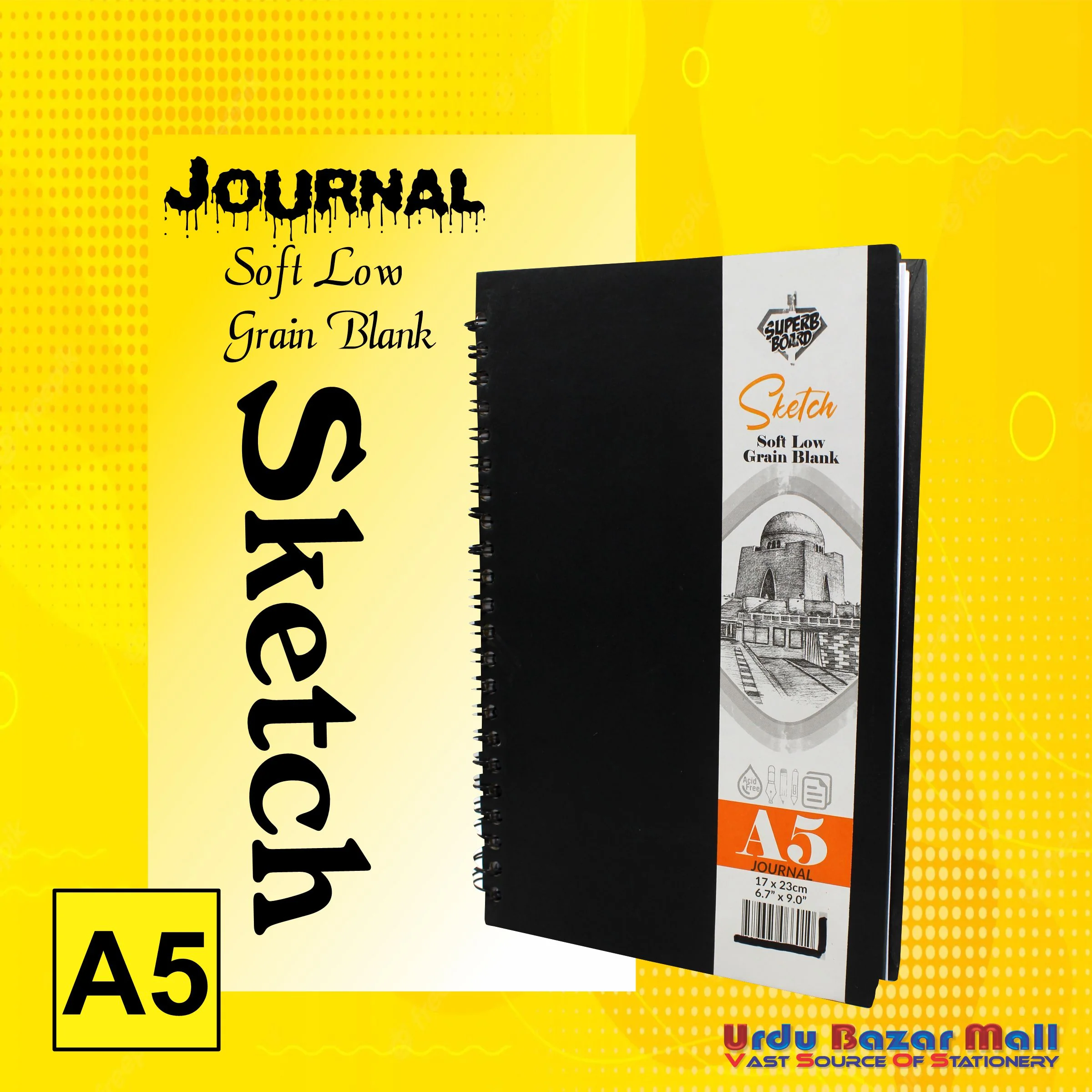 Superb Board Journal Hard Binding Spiral Sketchbook A5 - Image 7