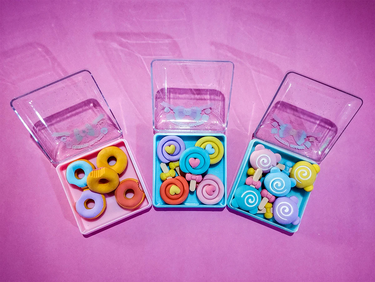Sweets Candy Eraser 5Pcs Set - Image 3
