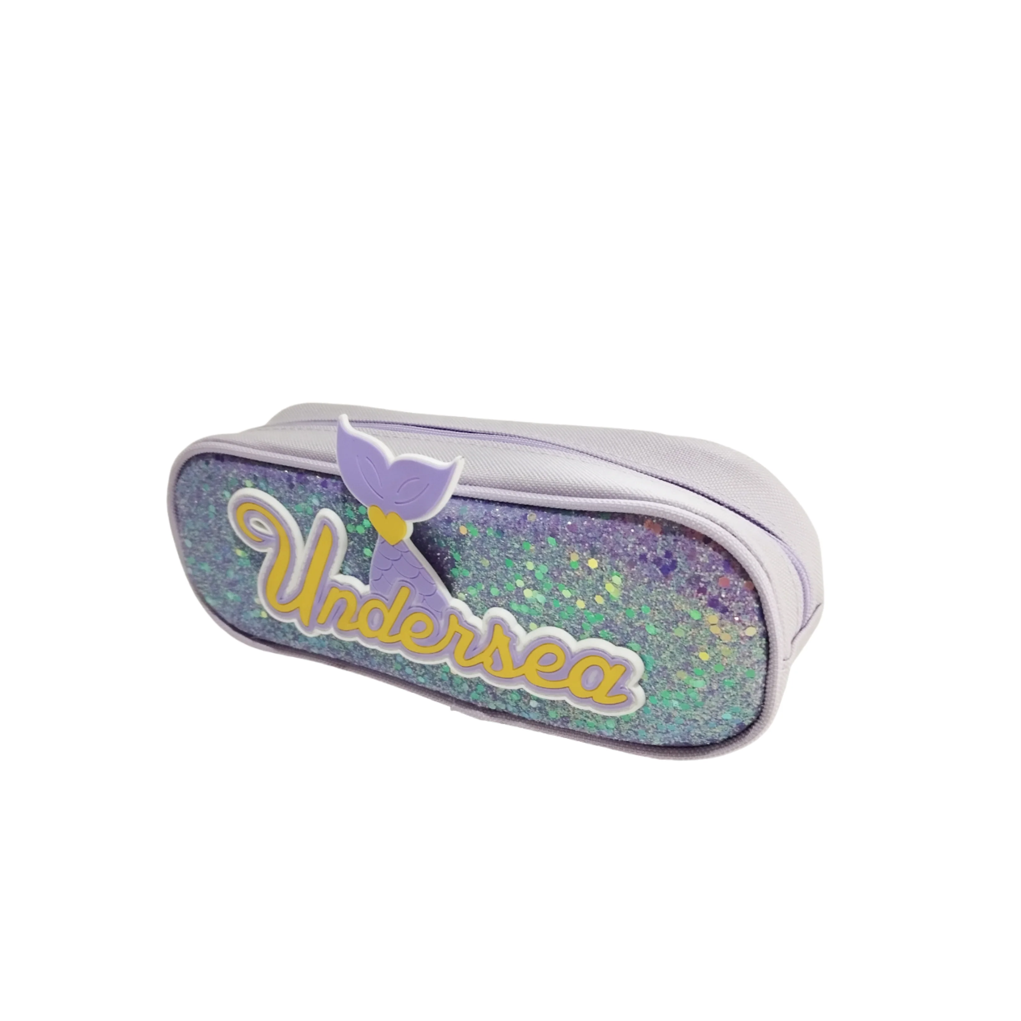Undersea Mermaid Glitter Geometry Pouch for Girls - Image 6