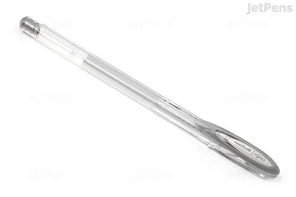 Uni Ball Signo Gel Pen Gold & Silver - Image 3