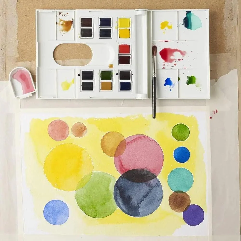 Winsor & Newton Professional Water Color Compact Set, 14 Half Pans - Image 6