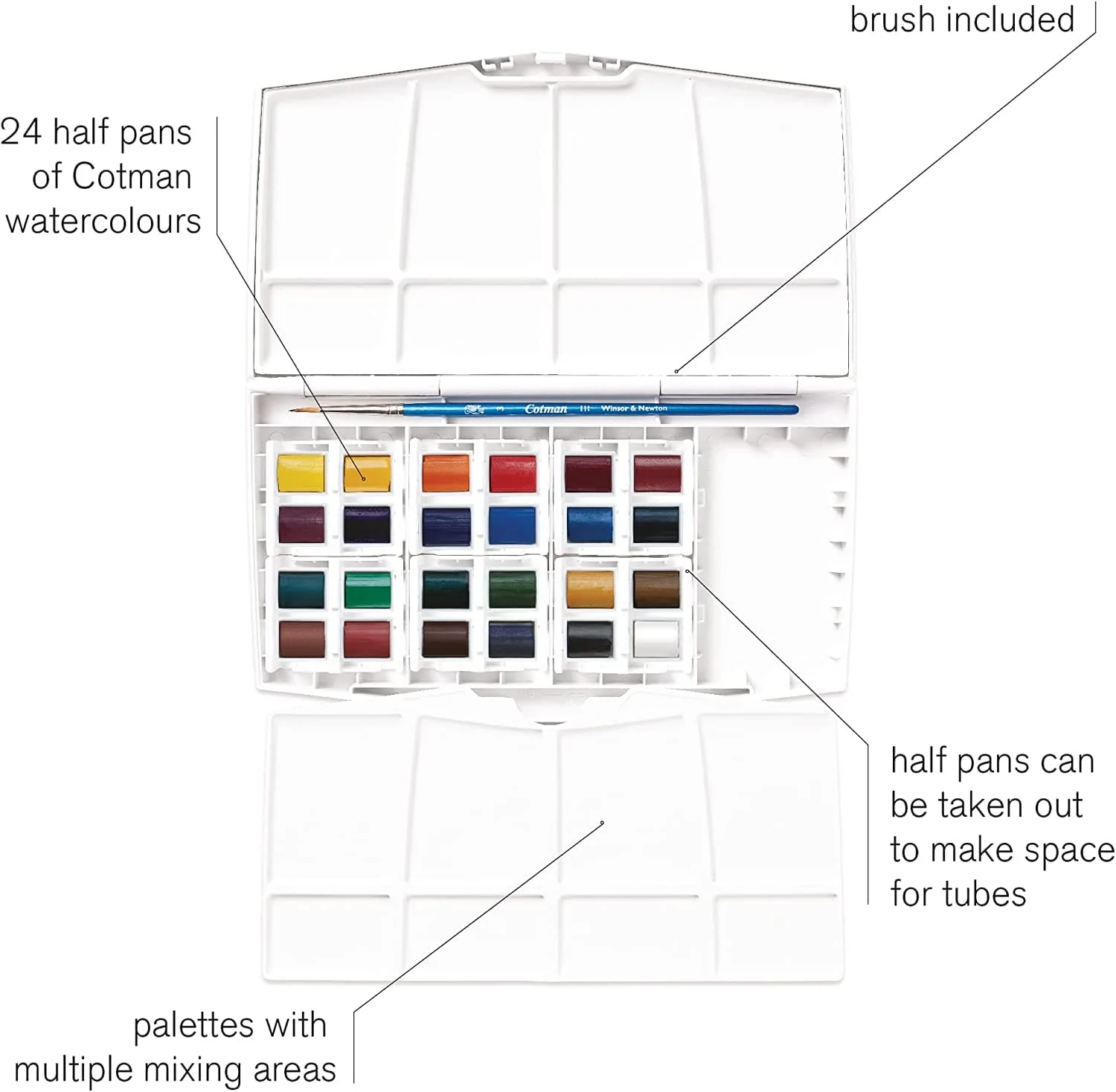 Winsor Newton Water Color 24 Half - Image 2