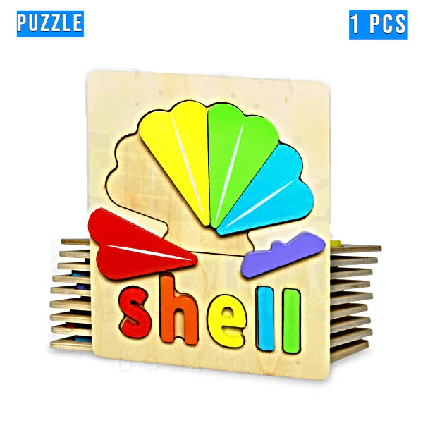 Wooden Toddler Puzzles for Kids Single Piece - Image 4